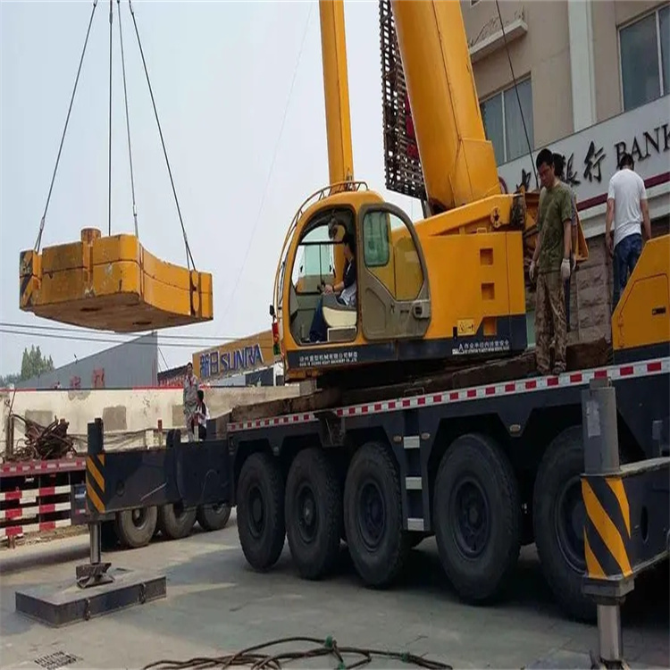 孟村县当地吊车出租|机器吊装|75吨|工厂搬迁服务